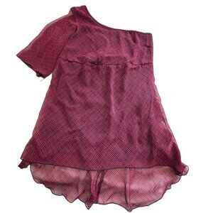 Red and black off the shoulder dress by Poema size L